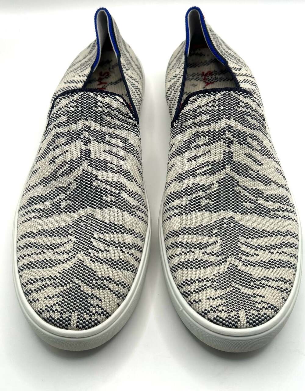 Rothy's Maritime Tiger Stripe The Sneaker Slip-On Women's Size 9.5